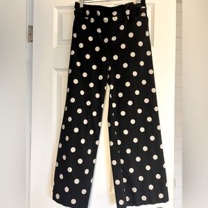 Adorable polka dot wide leg pull on Bridget pants from Chico’s🖤🤍
